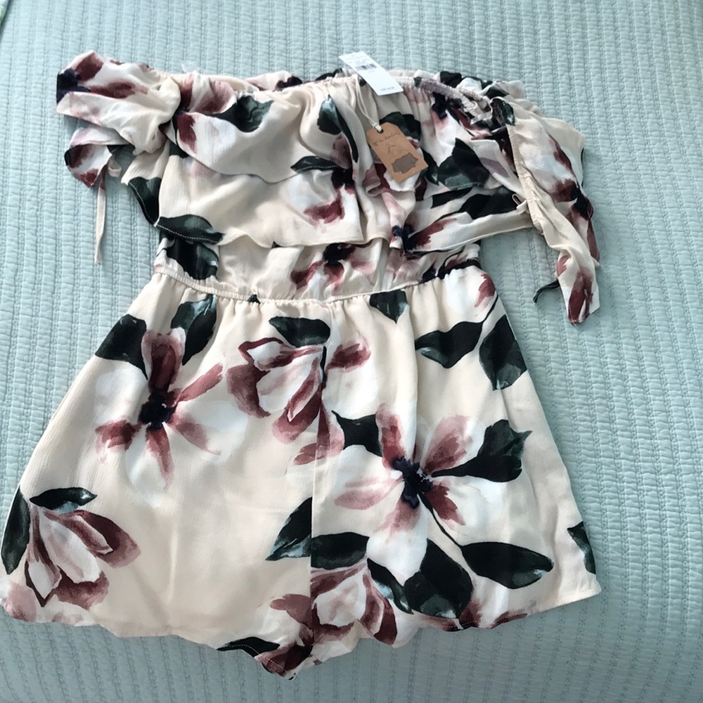 Off the shoulder romper